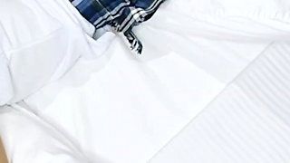 College Girl Visits Teacher at Home and Lets Him Touch Her