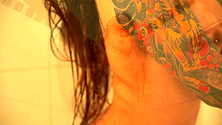 Beautiful Tits Latina Masturbates in the Shower Thinking About Her Stepdad