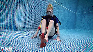 Underwater Scuba Foot Job