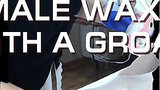 Waxing a Woman's Moaning Pussy