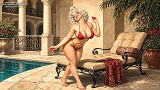 Poolside With Sweet Cheeks - Two