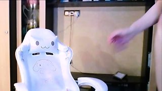 Cute Shemale Solo Webcam Masturbation