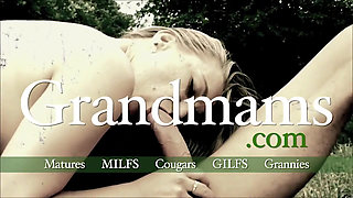 Horny granny takes her stepnephew for a ride