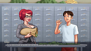 Naughty landlady invites me to fuck in the bank quickly - Summertime Saga