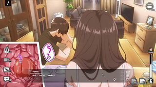 Hentai Game - Kinjo No Hitozuma2 - Caught in Doggy! (husband Clueless) Intimate Sex - Ntr Hentai