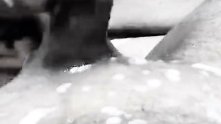 Big boobs aunty giving blowjob and cum in mouth