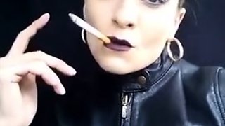 Goddess Marlena - Black Lips Smoking