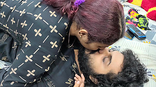 Girl kissing boy and seduce boy with hot romance
