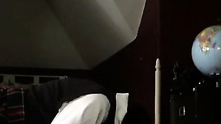Perfect blond making solo masturbation