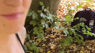 I was taking a quiet walk and found a BIG COCK
