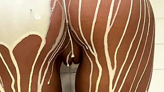 Hot babe Sophie Paris having horny solo toy masturbation