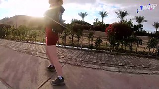 Daring passion unfolds in a thrilling abandoned hideout