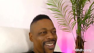 OldNanny - Blonde Granny Gets Pounded By Black Stud