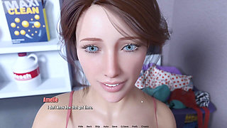 Busty Stepmom Loves My Cock Grinding Her Ass While She Doing Laundry