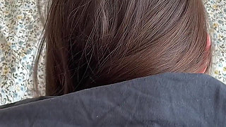 Raw Morning POV: Tight Petite Step Sister Fucked so Hard I Barely Held My Cum