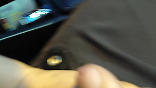 Handjob Risky Car Play - Real Couple