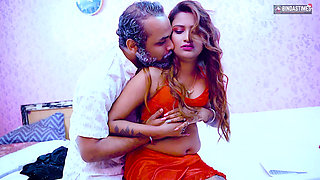 Seeing the desi stepdaughter lying and going to a party, the horny stepfather had sex with the stepdaughter.