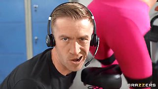 Dick Riding Buttcamp Part 2: Bike Class Turns into Threesome Clea Gaultier, Danny D, and Sienna Day