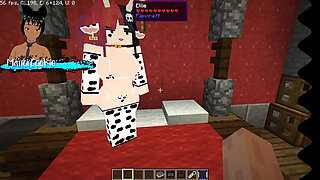 Minecraft Jenny Mod Fapcraft - Ellie, a Goth Dommy Stepmommy with a Cow Bikini and Tasty Milkers