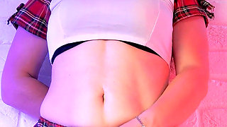 142 Red Vibes Long Gloves, Sparkles & a Deep Cameltoe Peek... *60fps
