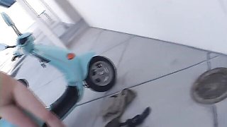 Pornstar action with bouncy Little April from Little April