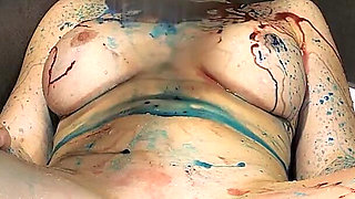 Shower Head Orgasm for Dirty, Spread Legs Girl Till Her Pussy and Clit Is Cleaned