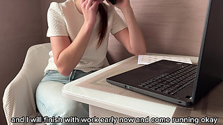 Real Cheating - Fucked Wife's Stupid Friend While Wife Is at Work - Russian Amateur with Conversations and English Subtitles