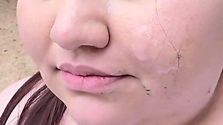 (censored/cut - No People Around) I Love Walking Around in Public with Cum on My Face and Showing off My Huge Ass