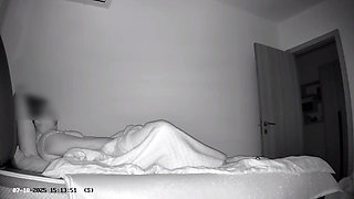 Night Vision Cam Catches Roommate Rubbing Herself