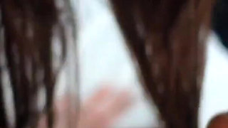 Two sweet black and white lesbian girls pleasuring each other