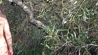 Granny Looks for a Lover Nacked in the Woods