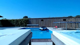 Sexy amateur blonde hot sex in public