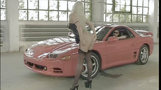 Fucking the Hot Stacy Silver on the Red Car