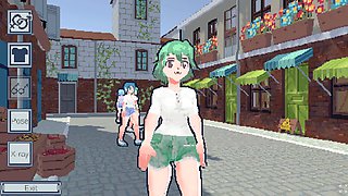 Frozen time game playthrough with some hentai commentary featuring toons, booty, and big boobs