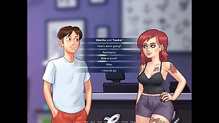 Cartoon parody, summertime saga, adults sex