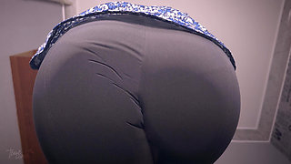 Coworker in Tight Trousers Office Facesitting Fantasy