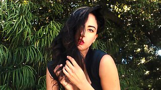 Nude teen cools herself down in the pool