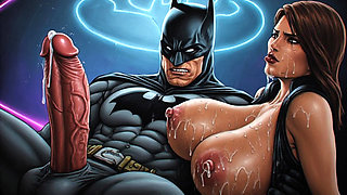 Batman smash her pussy with his big veiny dick