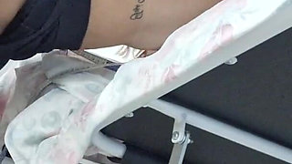 The Seamstress, While Taking the Measurements for the Customer's Pants, Keeps an Eye on His Erection!