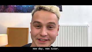 Tutor4k. whorish educator with Natural Tits is luving 2 hard cocks during the lesson