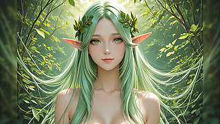 Nude Elf Beauty Swirl Tease: Ornamental High Resolution Slideshow