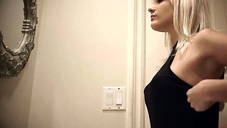 Busty blonde teen slut Britney Young loves big black cock