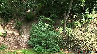 Cute lesbian couple Cayla Lyons and Lizzy Merova having fun and sex during the day