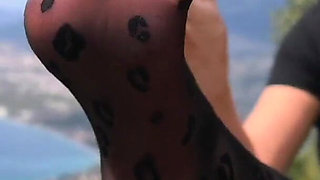 Pantyhose and Louboutins Teasing