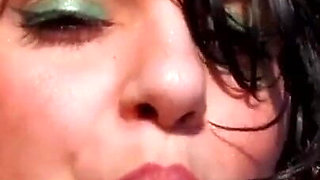 Anally fucked and smashed on the beach