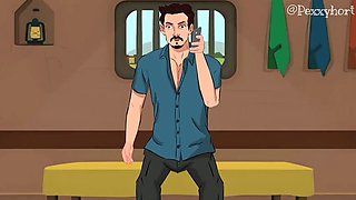 Desi Mom Fucks College Friend in Front of Her Son - Outdoor Indian Stepmom Sex