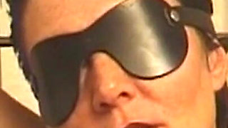 Blindfolded Mature MILF Endures Clamps in Strict Bondage