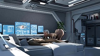 Nexus 3 3D animation fuck on space station with sexy blonde