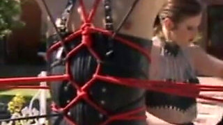 Bondage hanging out whipping humiliating