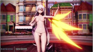 [mmd R-18] Honkai Impact - God Kiana Lamb [4k Uncensored Hentai]